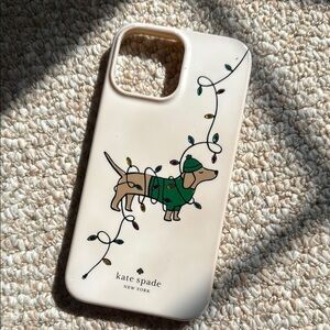 Kate Spade Cream Dog Design Phone Case